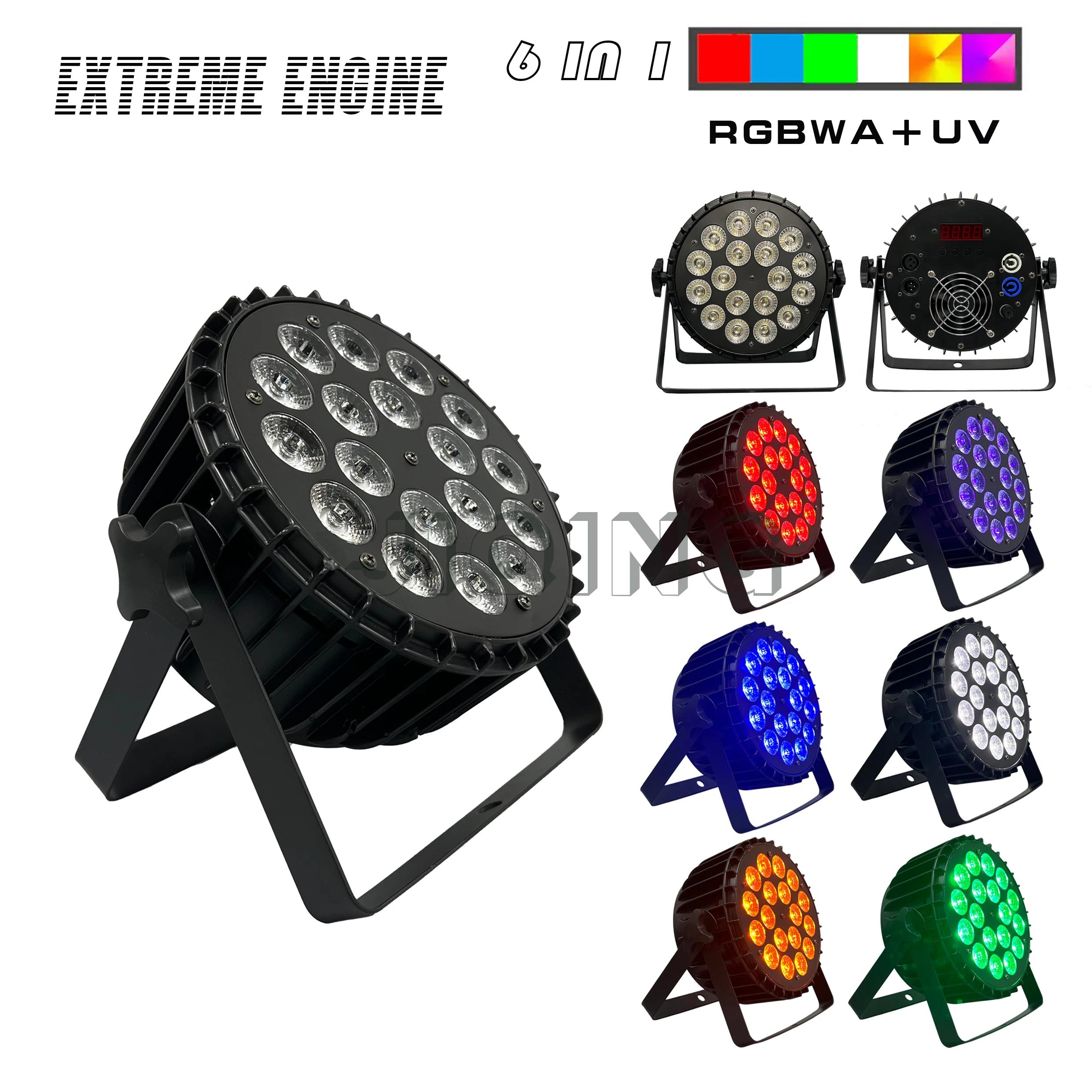 RGBWA UV LED  Ʈ   DJ   , DMX  ˷̴ Ʈ Ʈ, 6 in 1, 5 in 1, 4 in 1, 18x10W